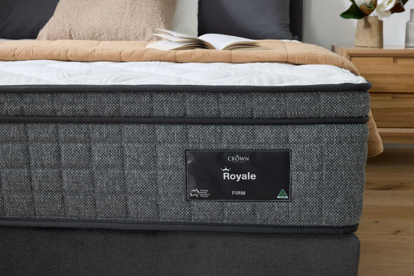 Close-up of the Royale firm mattress
